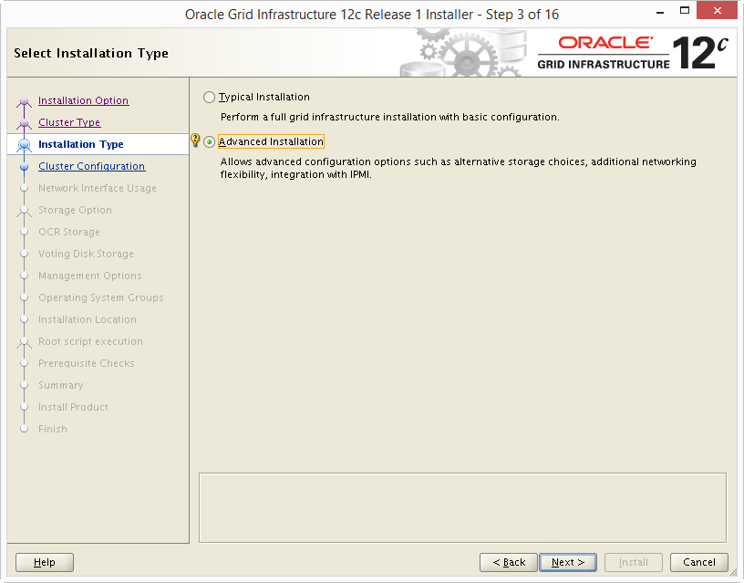 Install Oracle 12c Grid Infrastructure 03