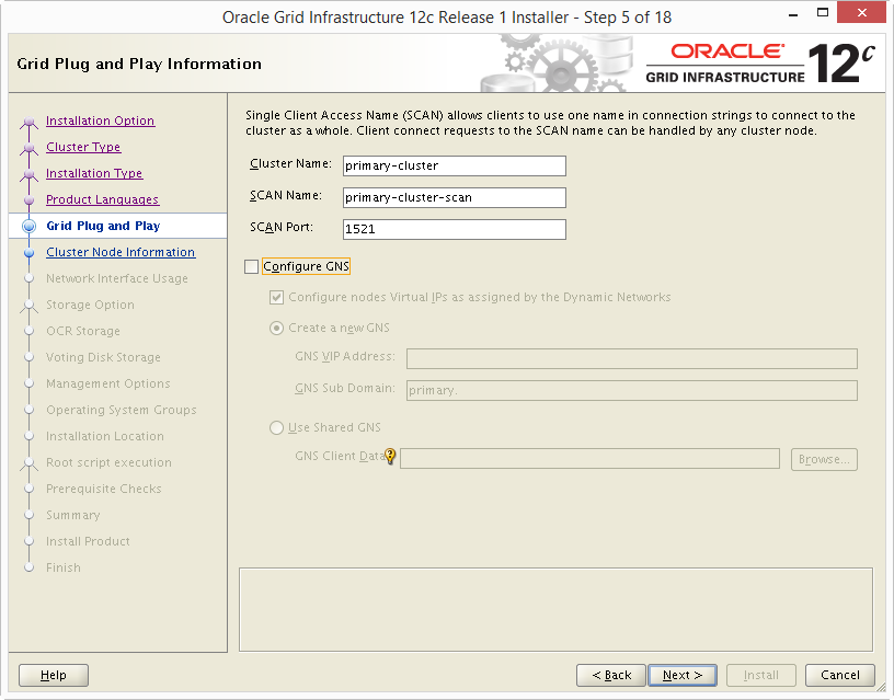 Install Oracle 12c Grid Infrastructure 05