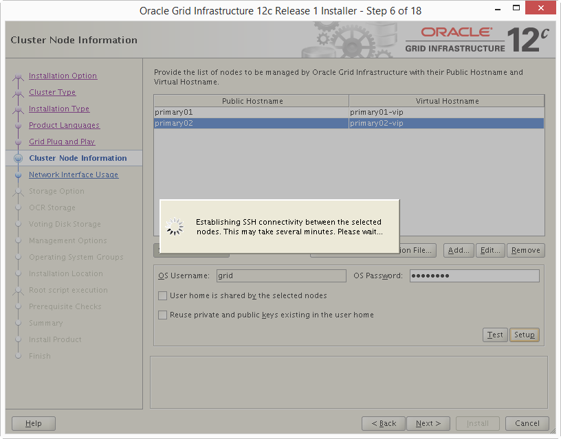 Install Oracle 12c Grid Infrastructure 06-03