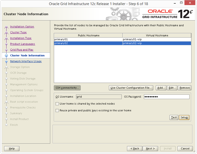 Install Oracle 12c Grid Infrastructure 06-05