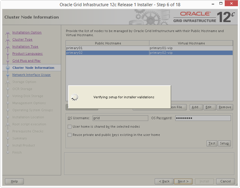 Install Oracle 12c Grid Infrastructure 06-06