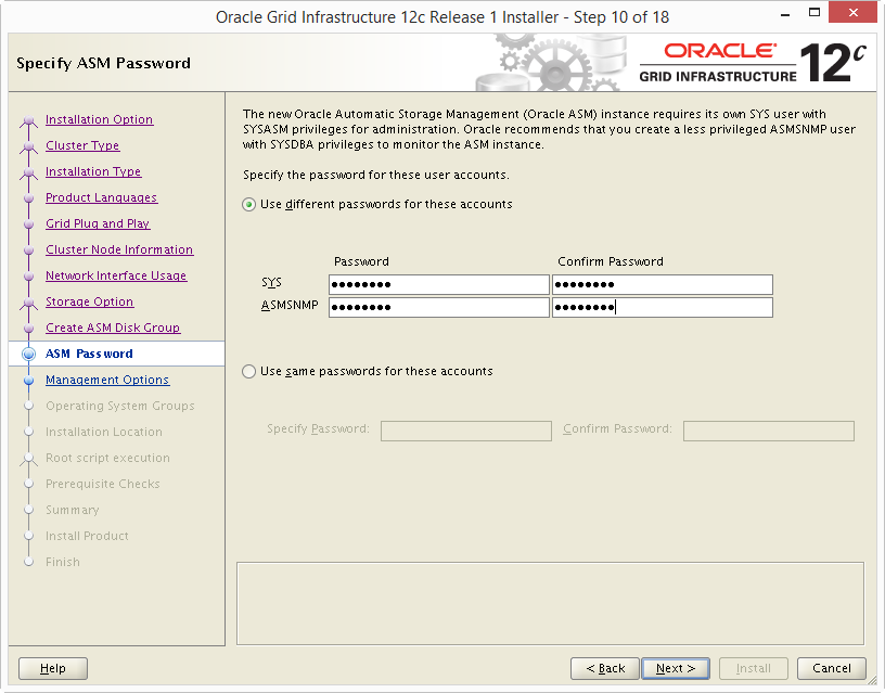 Install Oracle 12c Grid Infrastructure 10