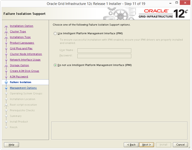 Install Oracle 12c Grid Infrastructure 11