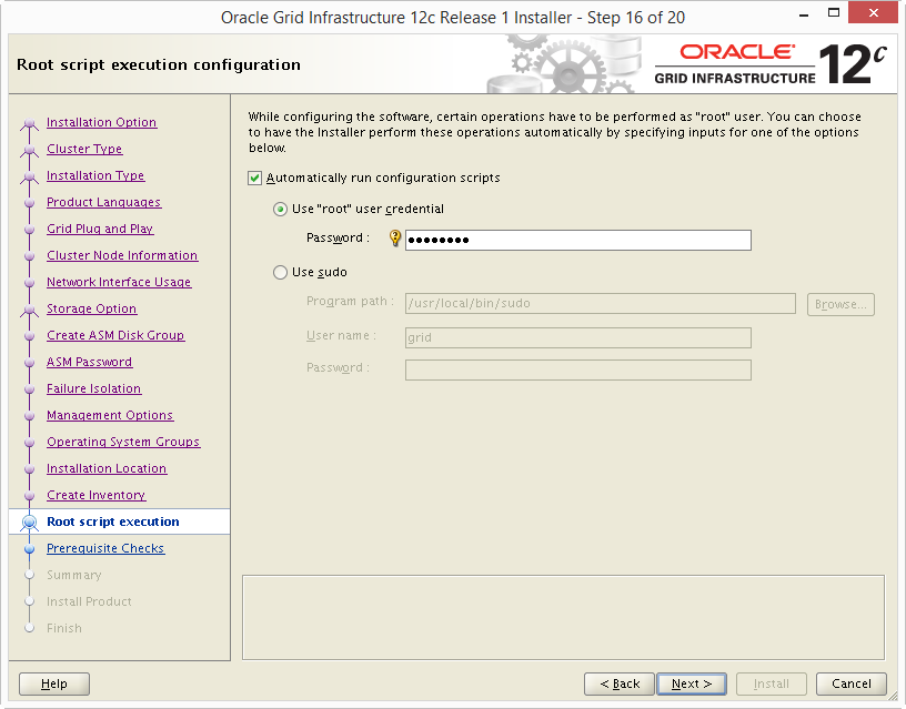 Install Oracle 12c Grid Infrastructure 16