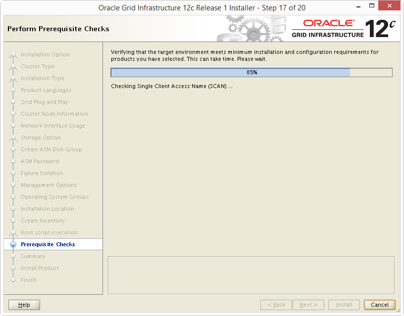Install Oracle 12c Grid Infrastructure 17