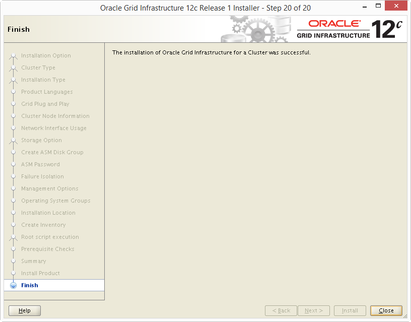 Install Oracle 12c Grid Infrastructure 21