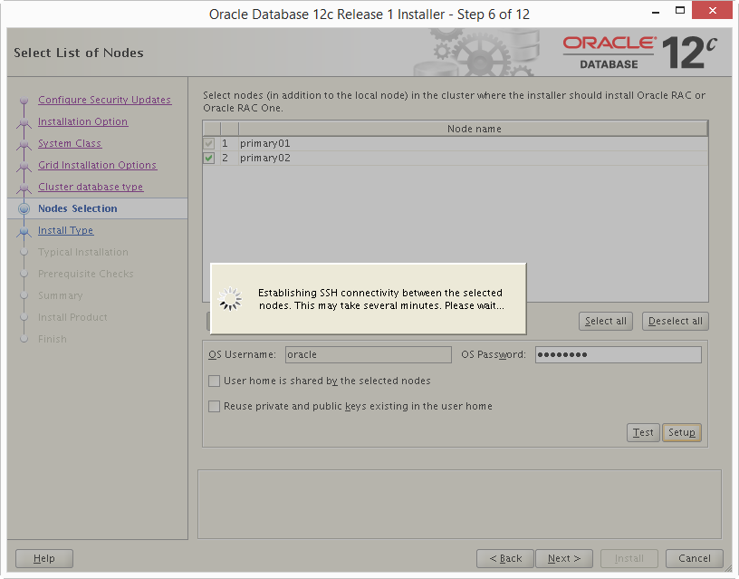 Install Oracle 12c RAC DB 06-01