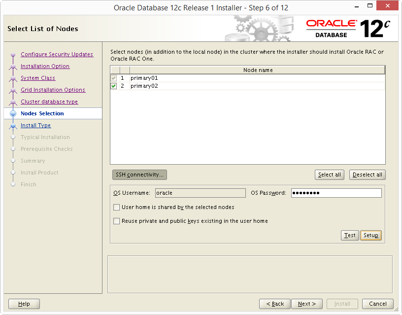 Install Oracle 12c RAC DB 06-03