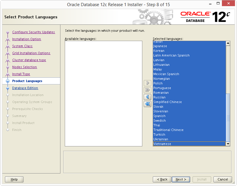 Install Oracle 12c RAC DB 08