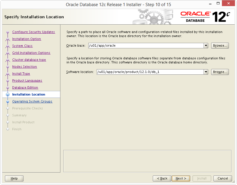 Install Oracle 12c RAC DB 10
