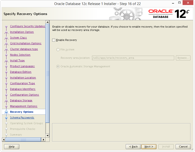 Install Oracle 12c RAC DB 16