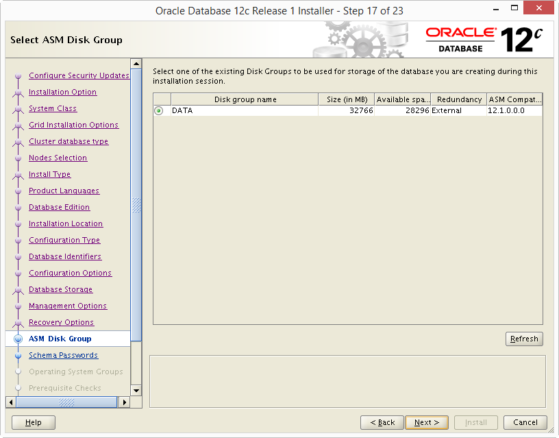 Install Oracle 12c RAC DB 17