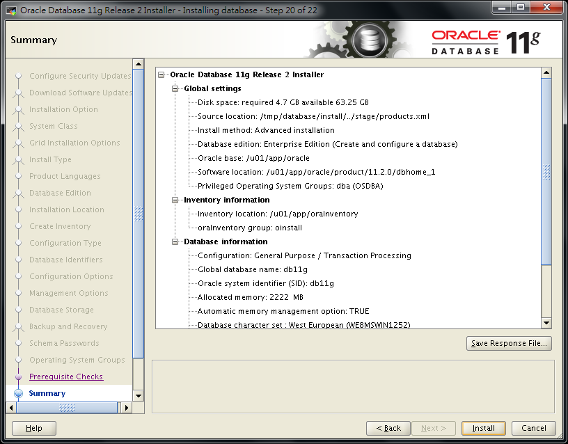 Install Oracle Database 11.2.0.4 on Oracle Linux 7.2 - 22
