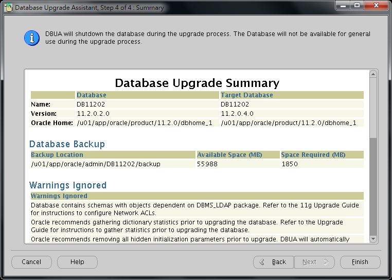 Oracle Database 11g DBUA - 08-1