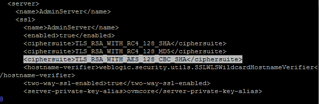 Allowing more SSL cipher suites
