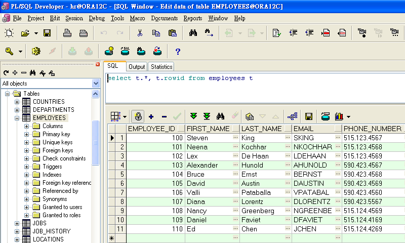 PL/SQL Developer - Logon an Oracle 12c Database
