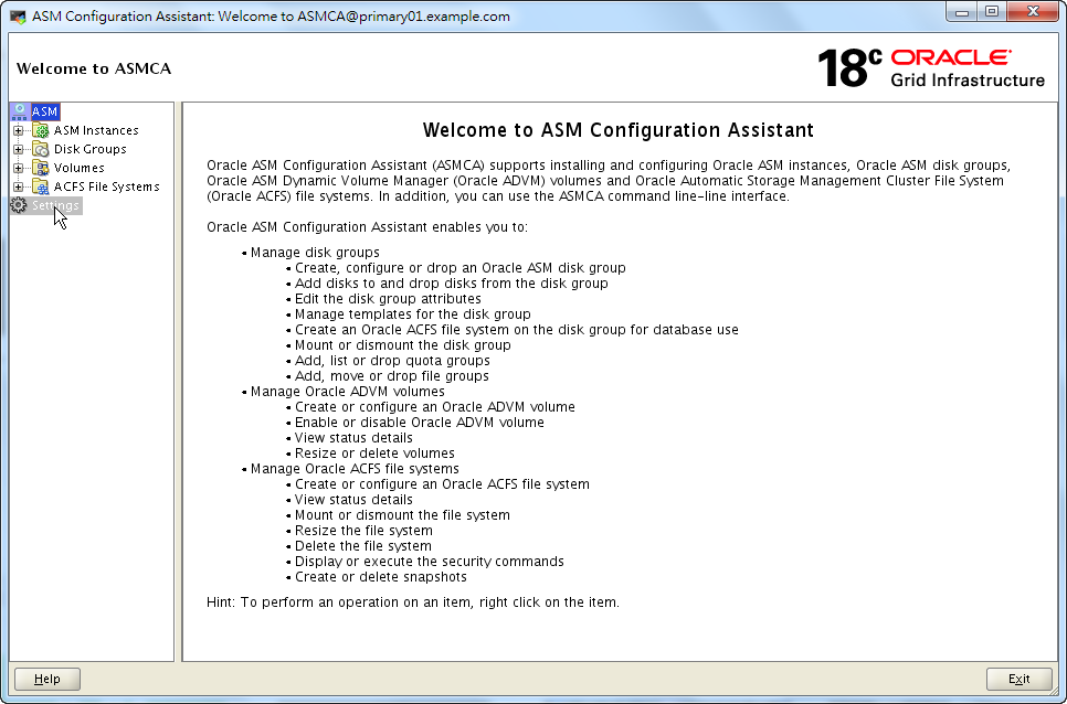 ASMCA 18c - Home Page
