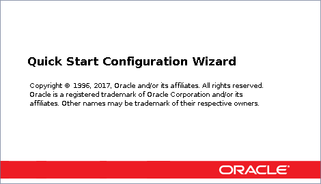 Oracle Fusion Middleware Configuration Wizard - Opening