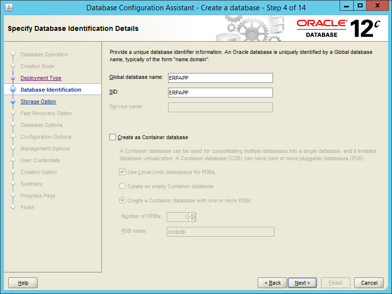 Oracle DBCA 12.2 - Step 04