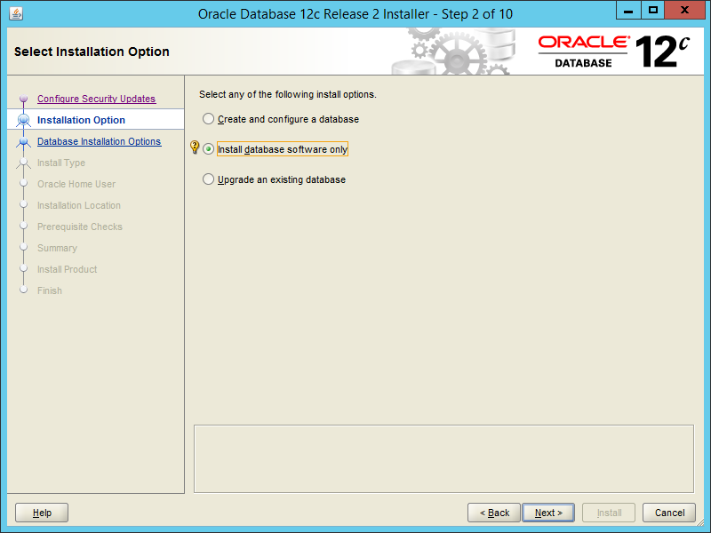 Oracle 12.2 OUI - Step 02