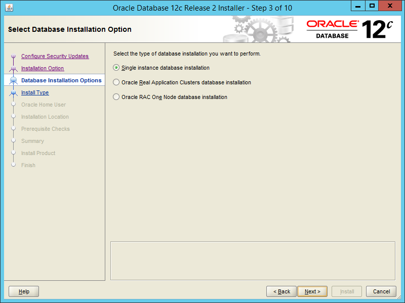 Oracle 12.2 OUI - Step 03