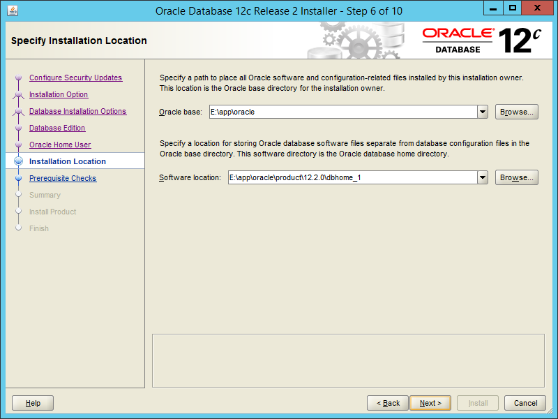 Oracle 12.2 OUI - Step 06