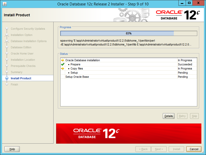 Oracle 12.2 OUI - Step 09