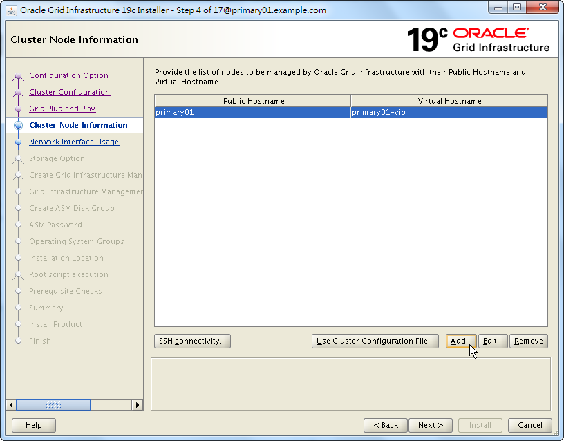 Oracle 19c Grid Infrastructure Installation - 04 - 01