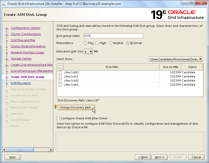 Oracle 19c Grid Infrastructure Installation - 09 - 01
