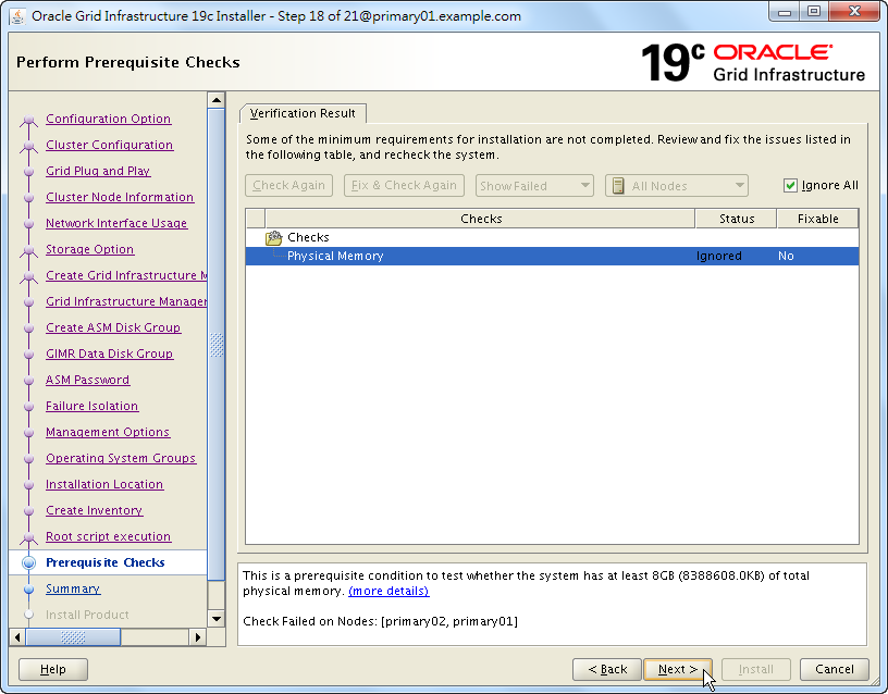 Oracle 19c Grid Infrastructure Installation - 18 - 02