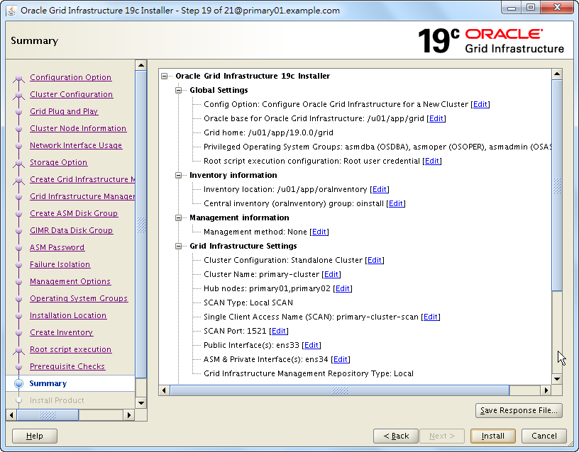 Oracle 19c Grid Infrastructure Installation - 19 - 02