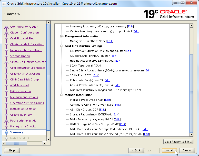 Oracle 19c Grid Infrastructure Installation - 19 - 03
