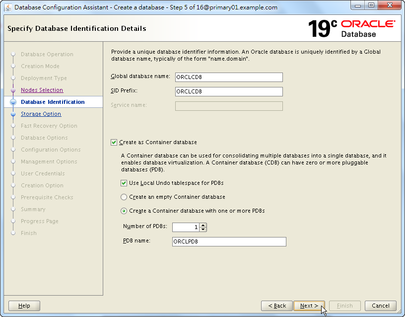 Oracle 19c Database Creation by DBCA - 05