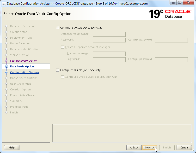 Oracle 19c Database Creation by DBCA - 08