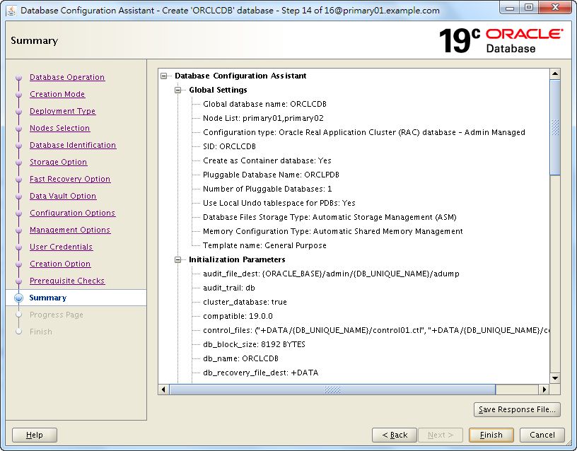 Oracle 19c Database Creation by DBCA - 14 - 02