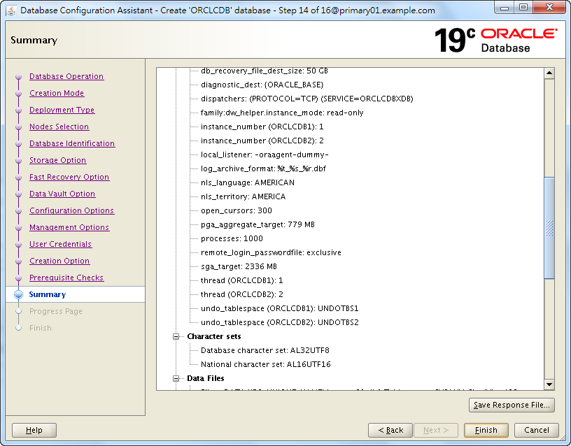 Oracle 19c Database Creation by DBCA - 14 - 03