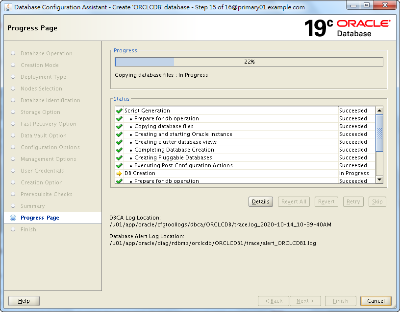 Oracle 19c Database Creation by DBCA - 15 - 01