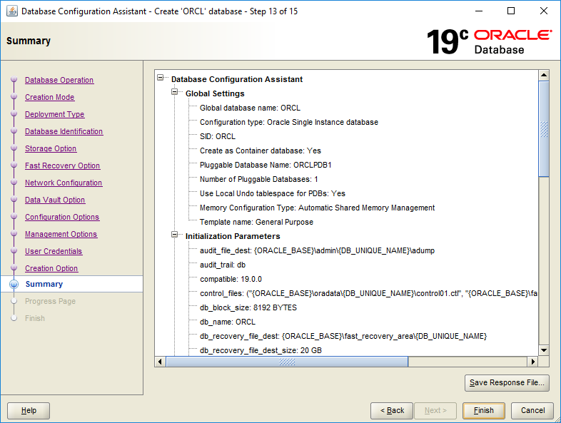 Oracle Database 19.3 Creation - 13