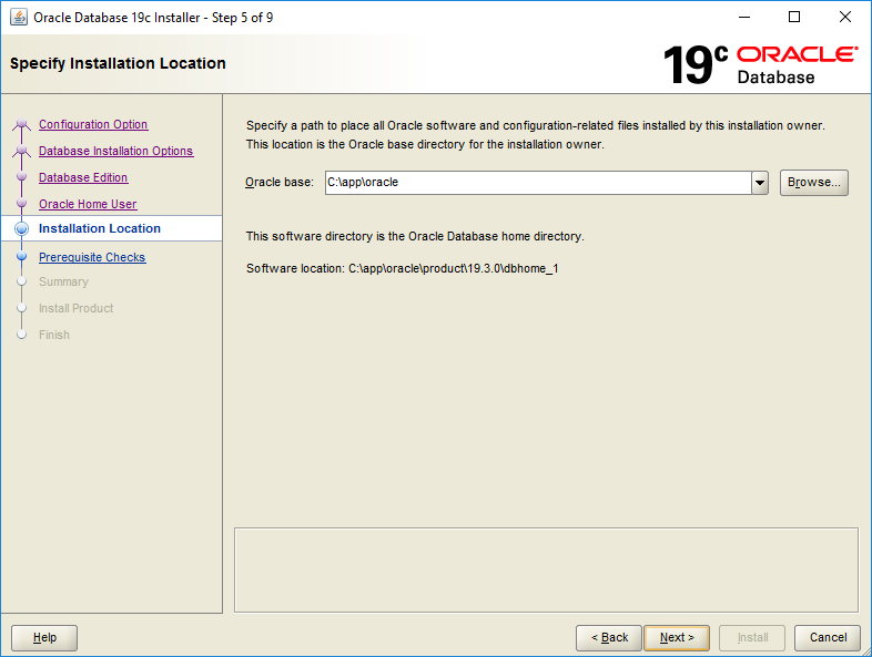 Oracle Software 19.3 Installation on Windows - 05