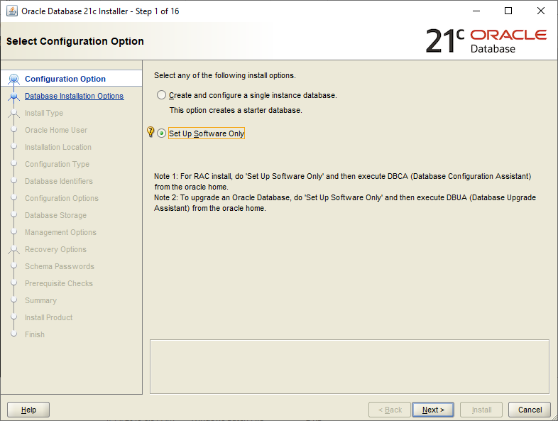 Oracle Software 21.3 Installation on Windows - 01