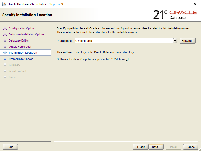 Oracle Software 21.3 Installation on Windows - 05
